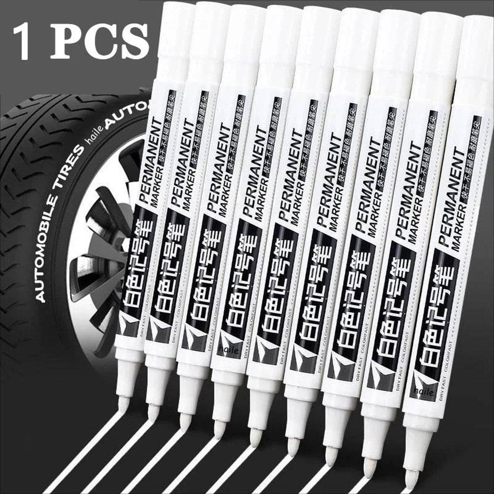 White Marker Pens Set Waterproof OilBased Gel Pens For DIY Graffiti Sketching Writing Fine Brush T 15