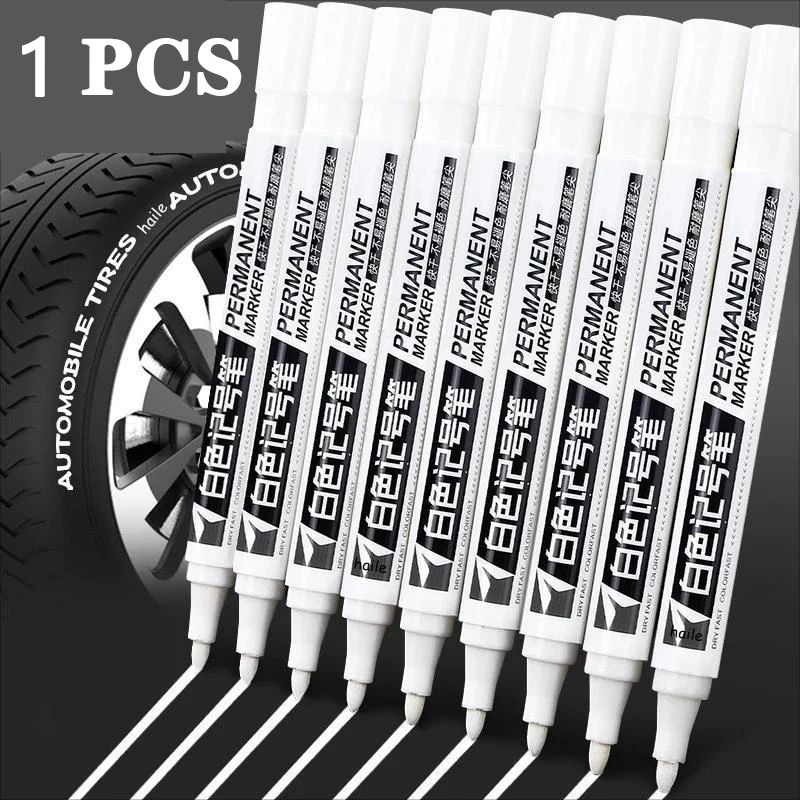 White Marker Pens Set Waterproof OilBased Gel Pens For DIY Graffiti Sketching Writing Fine Brush T 15
