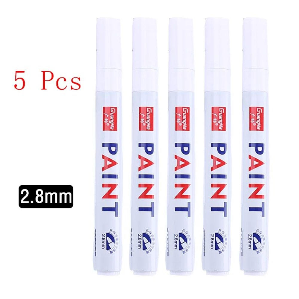 White Marker Pens Set Waterproof OilBased Gel Pens For DIY Graffiti Sketching Writing Fine Brush T 20