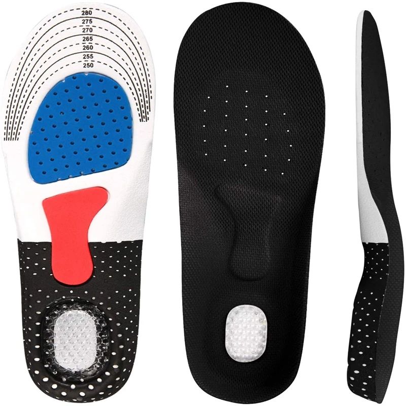 Orthopedic Insoles For Men Women Memory Foam Gel Inserts With Silicone Arch Support Sport Running 7
