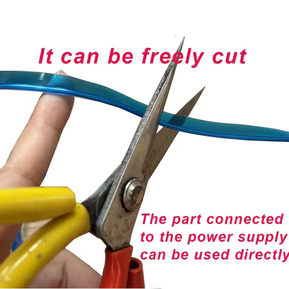 Car Interior LED Ambient Light Strips Cold Light Dashboard Console Decor With USB Or Cigarette Plug 4