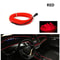 Car Interior LED Ambient Light Strips Cold Light Dashboard Console Decor With USB Or Cigarette Plug 8