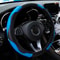 PU Carbon Fiber Leather Steering Wheel Cover No Inner Ring Universal Fit For 14515 In Car Wheels 8
