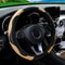 PU Carbon Fiber Leather Steering Wheel Cover No Inner Ring Universal Fit For 14515 In Car Wheels 18
