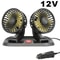 Car Fan 360 Adjustable Dual Head Silent Air Fan USB 5V 12V 24V For Car Desk Office Cooling 8