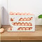 Large Capacity Automatic Egg Roller 4Tier Refrigerator Egg Storage Box SpaceSaving Kitchen Organize 4