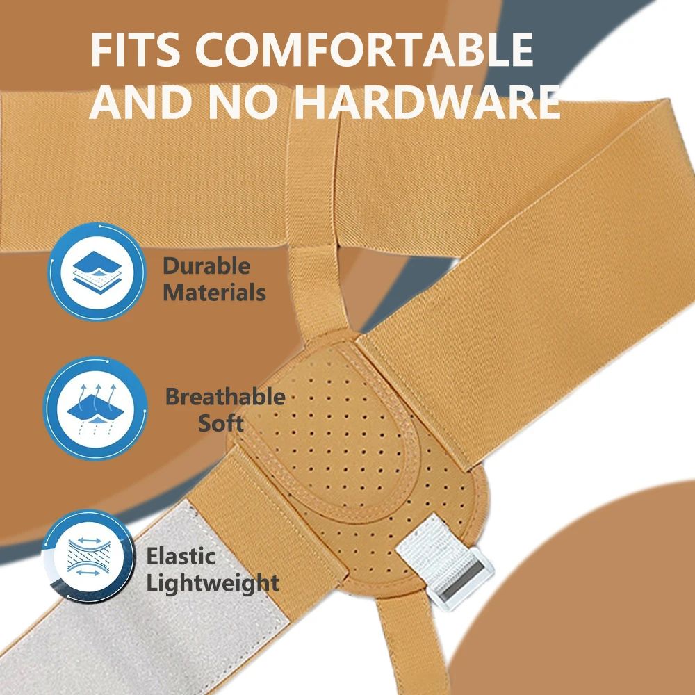 Hernia Belt Truss For Inguinal Support Breathable Pain Relief Recovery Strap For Men Women 2