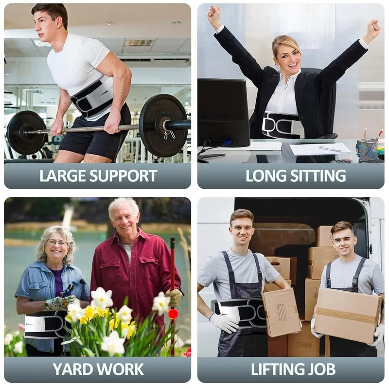 Back Brace For Lower Back Pain Relief With Support Plate Breathable Lumbar Support Belt For Men Wo 4