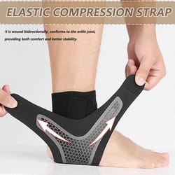 breathable ankle brace compression sleeve support for running, football, cycling & sport protection