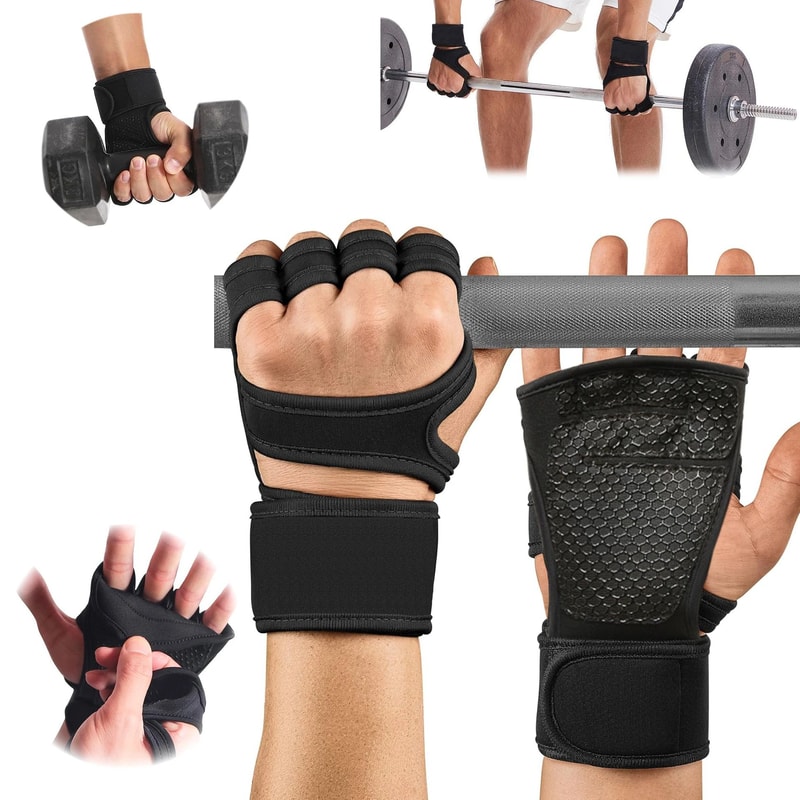 Training Sport Gloves For Men Women Workout Fitness Weightlifting Gym Gloves With Wrist Palm Prot 0