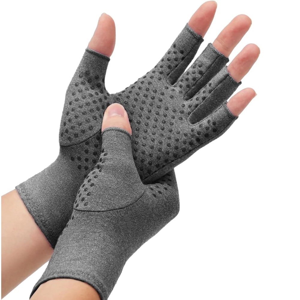 Compression Arthritis Gloves With Wrist Support Brace AntiSlip Work Gloves For Carpal Tunnel Pain R 8