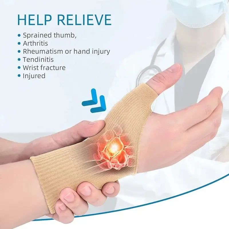 Wrist Thumb Compression Arthritis Gloves With Breathable Wrist Support Brace And Thick Thumb Injur 2