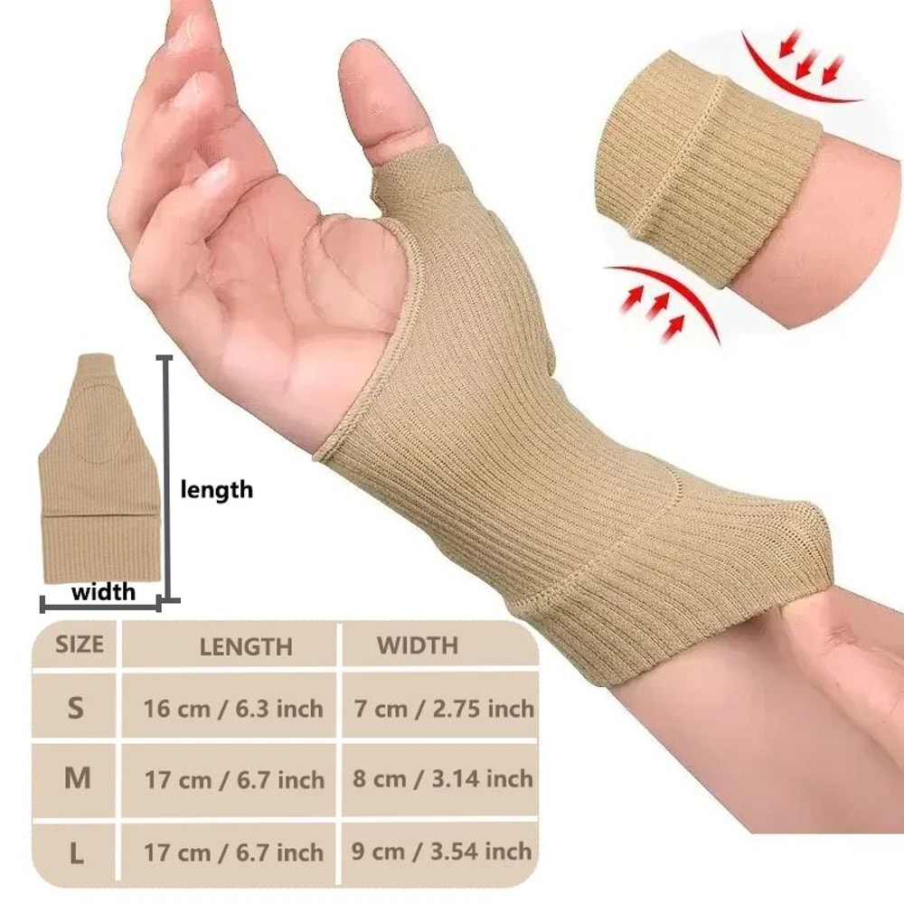 Wrist Thumb Compression Arthritis Gloves With Breathable Wrist Support Brace And Thick Thumb Injur 4