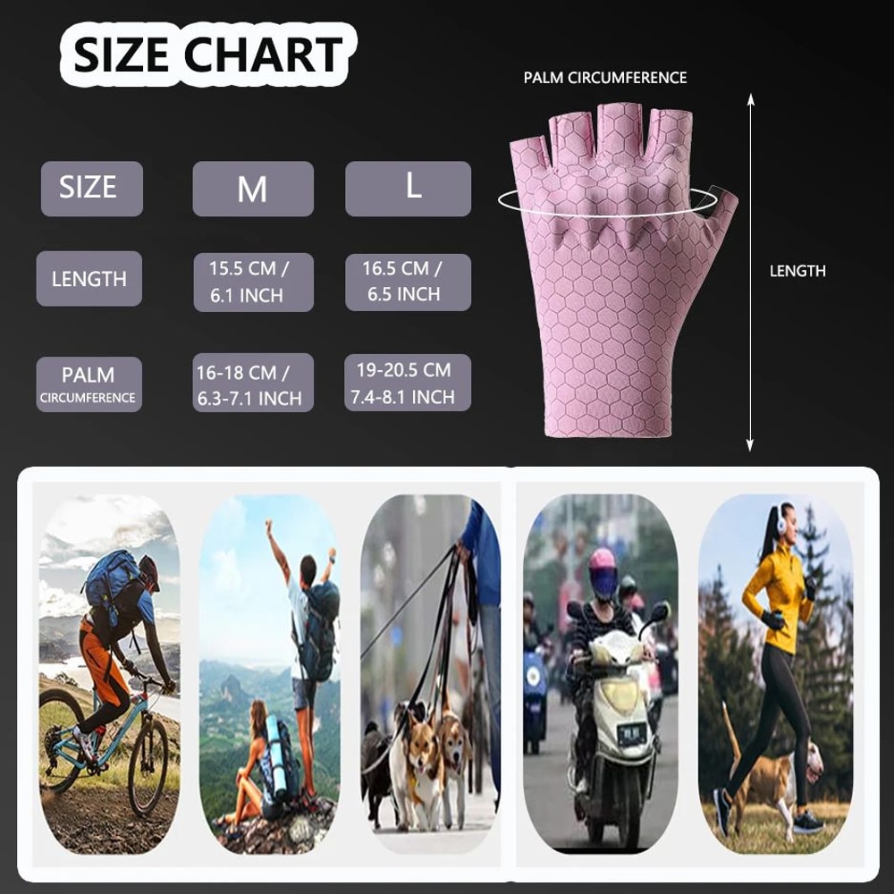 Professional Gym Fitness Gloves Breathable AntiSlip HalfFinger For Cycling Fishing Training Men Wom 4