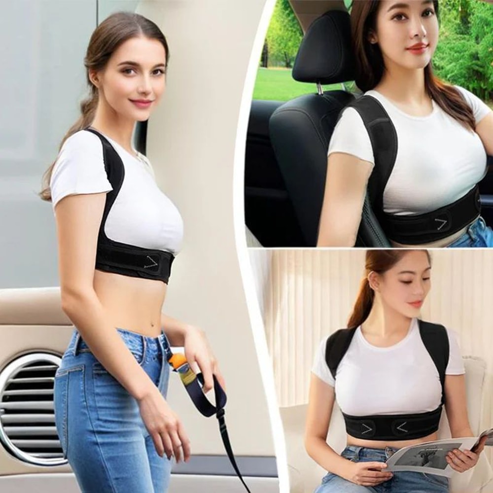 Ergonomic Back Posture Corrector Belt Brace For Men Women Shoulder Support Sitting Standing 5