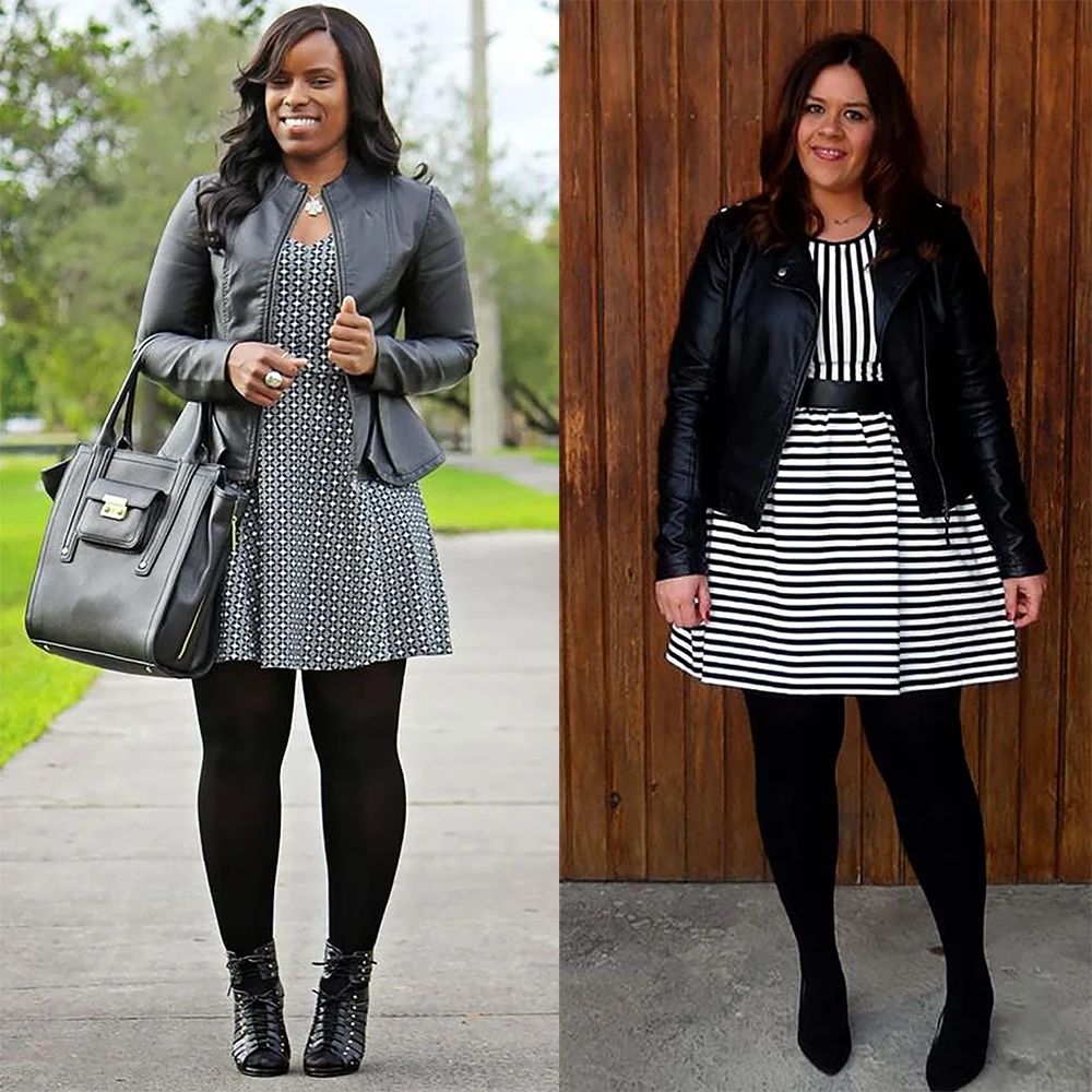 Fashion Plus Size Over Knee Socks For Women Solid Knee High Warmers Stretchy MultiColor 4