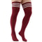 Fashion Plus Size Over Knee Socks For Women Solid Knee High Warmers Stretchy MultiColor 13
