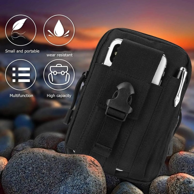 Tactical Molle Pouch Waist Pack Men Small Survival Tool Belt Bag For Camping Running Travel 3