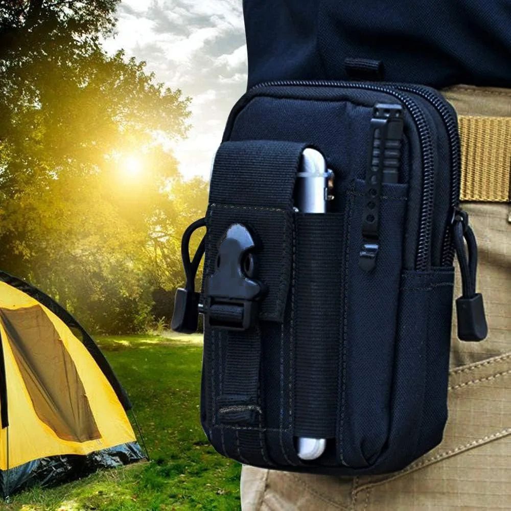 Tactical Molle Pouch Waist Pack Men Small Survival Tool Belt Bag For Camping Running Travel 5