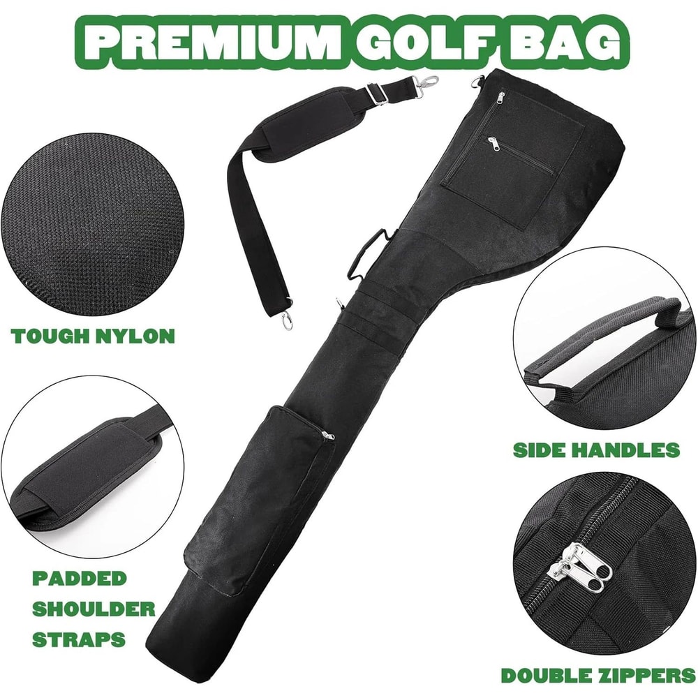 Lightweight Golf Carry Bag Foldable Waterproof Travel Golf Bag For 810 Clubs Men Women 4