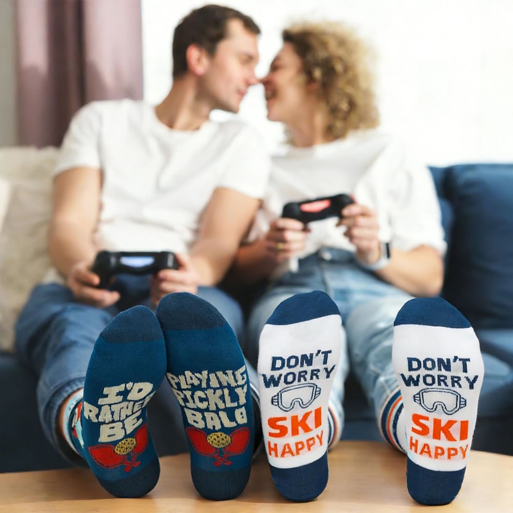 Funny Novelty Socks For Men Women Street Skateboard Sport Socks Fun Christmas Gift 5