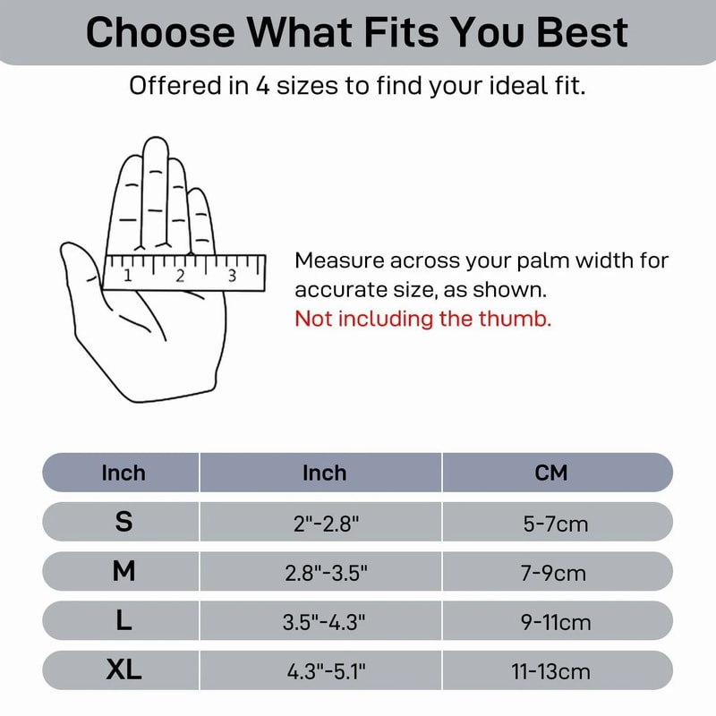 Fingerless Arthritis Compression Gloves For Men Women Hand Thumb Support Carpal Tunnel Relief 5