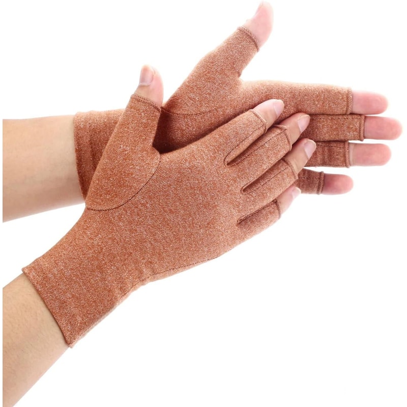Fingerless Arthritis Compression Gloves For Men Women Hand Thumb Support Carpal Tunnel Relief 7