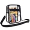 Transparent Clear Crossbody Bag PVC Concert Sports One Shoulder Messenger Bag Adjustable Zipper 0