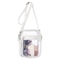 Transparent Clear Crossbody Bag PVC Concert Sports One Shoulder Messenger Bag Adjustable Zipper 4