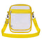 Transparent Clear Crossbody Bag PVC Concert Sports One Shoulder Messenger Bag Adjustable Zipper 12