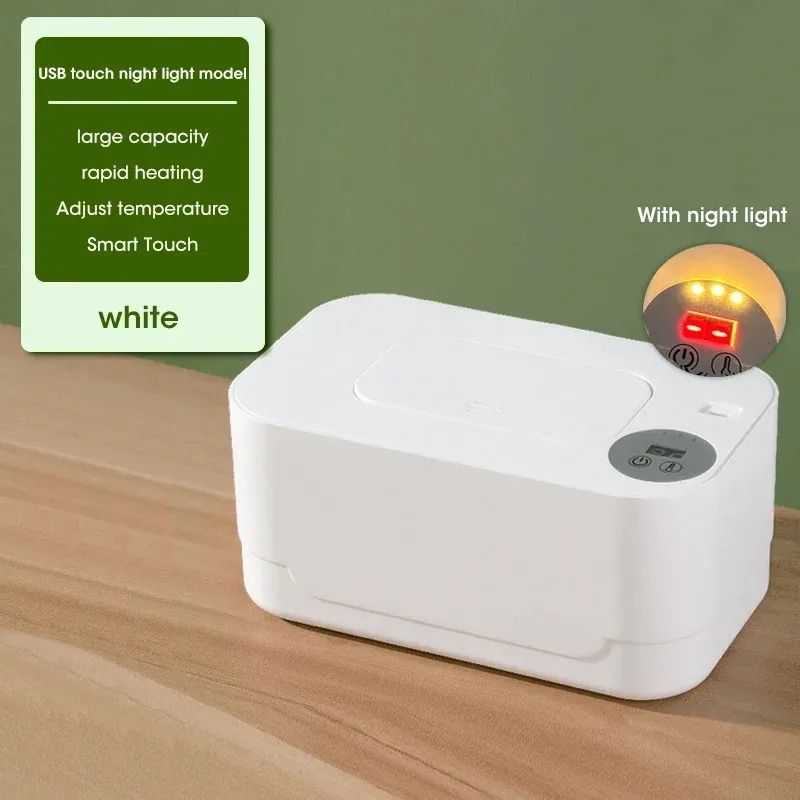 USB Baby Wipe Warmer With LED Display Thermostat Temperature Control Portable Wipes Heating Box Ant 6