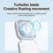 Mini Handheld Fan Foldable 3in1 Neck Desk Fan USB Rechargeable Quiet Turbine Portable Cooling 3
