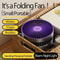 Foldable Desktop Fan Mini WallMounted Fan Rechargeable Portable Air Circulation Fan With Warm Night 2