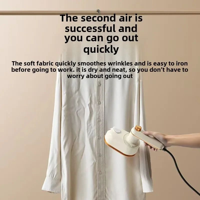 Portable Steam Iron Handheld 2in1 Flat Hanging Garment Iron Mini Rotating Electric Clothes Steamer 2