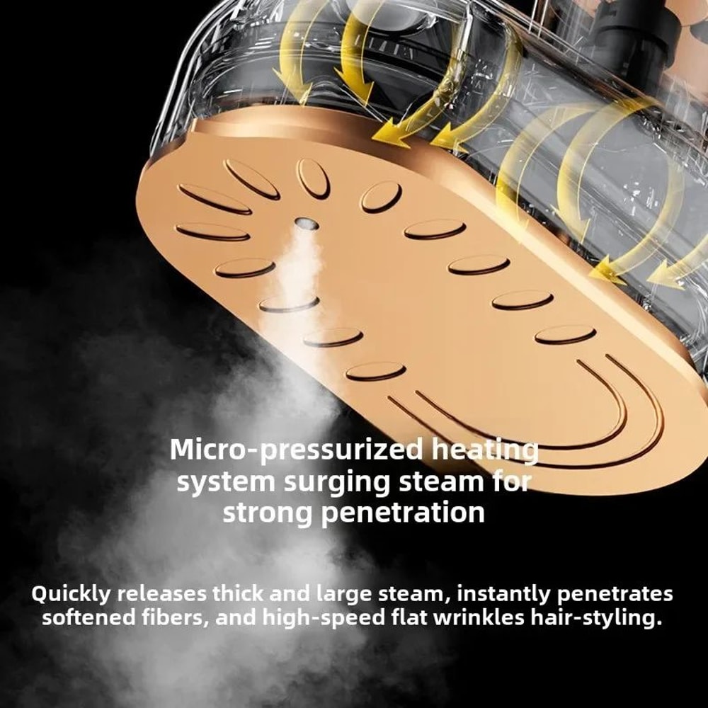 Portable Steam Iron Handheld 2in1 Flat Hanging Garment Iron Mini Rotating Electric Clothes Steamer 4