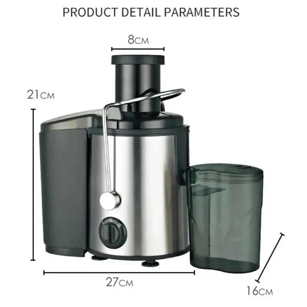 800W Centrifugal Juicer Powerful Juice Extractor For Fruits Vegetables Easy Clean Stainless Steel 5