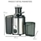 800W Centrifugal Juicer Powerful Juice Extractor For Fruits Vegetables Easy Clean Stainless Steel 5