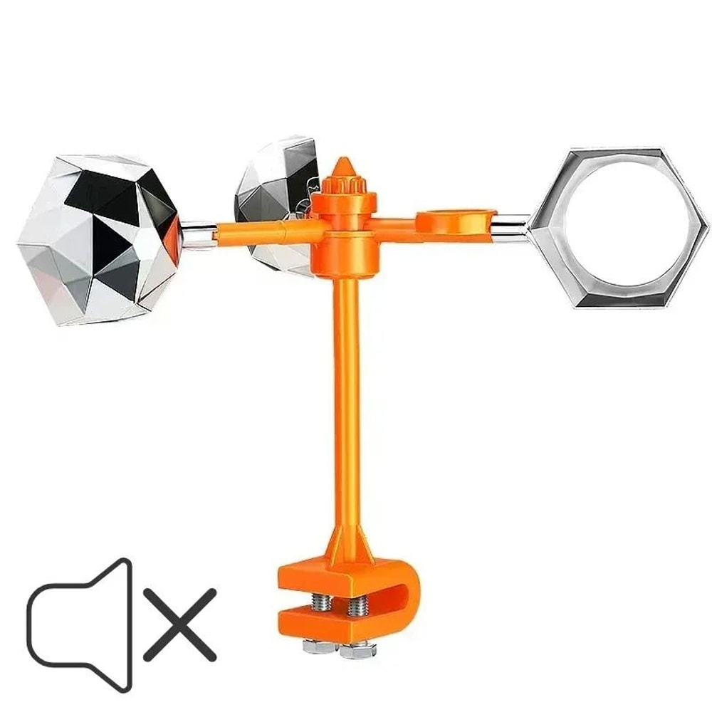 SolarPowered Outdoor Bird Repeller With Sound Wind Motion Humane Garden Bird Scarer For Yards Far 6