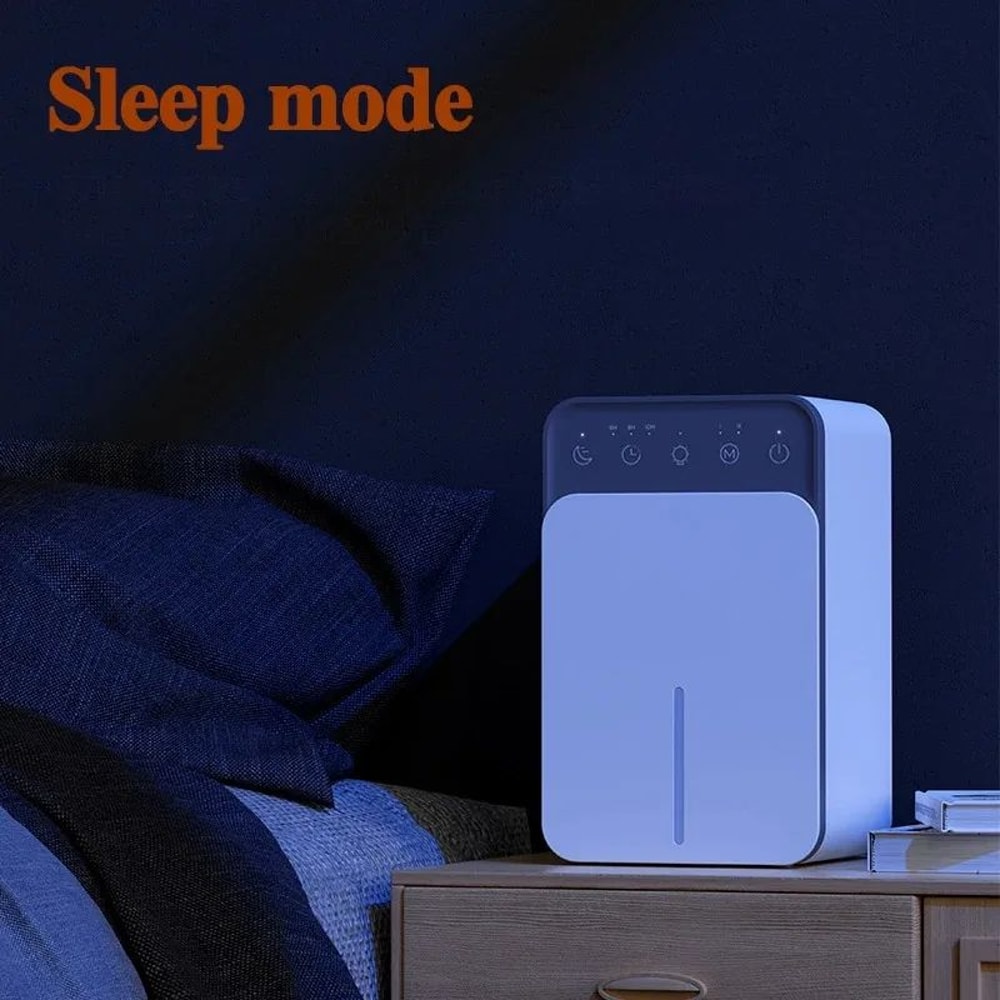 UltraQuiet Desktop Air Dehumidifier With 507 Fl Oz Tank Compact Moisture Absorber For Home Office 5