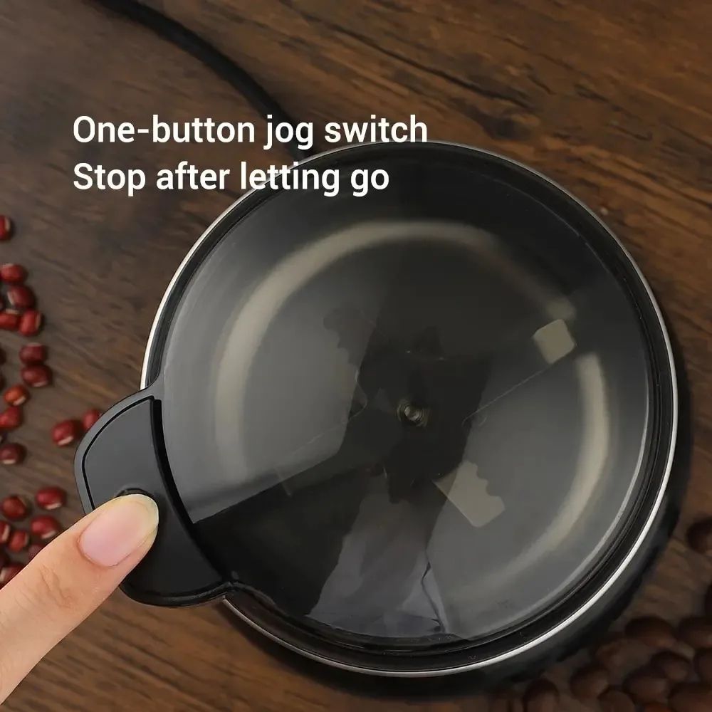 Portable Electric Coffee Grinder Multipurpose Stainless Steel Spice Grinder Automatic Compact Mill 3
