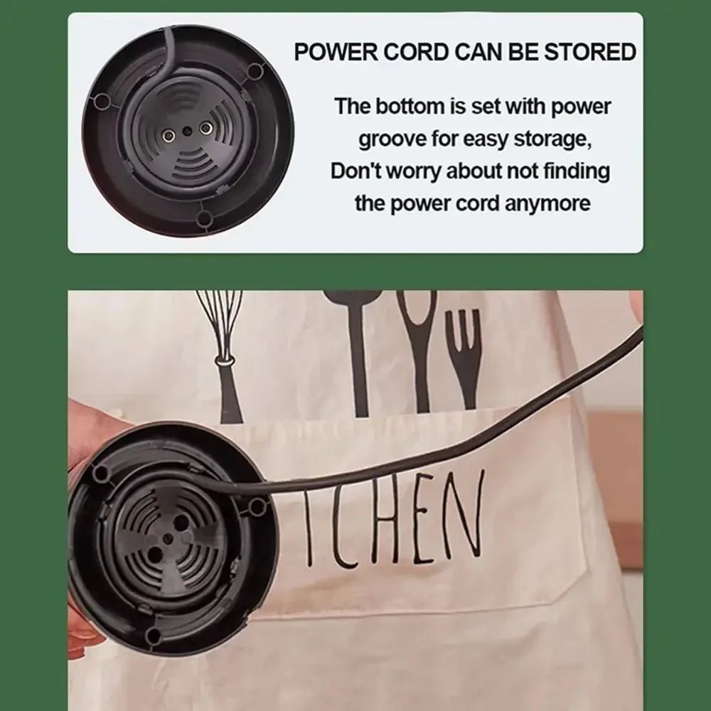 Portable Electric Coffee Grinder Multipurpose Stainless Steel Spice Grinder Automatic Compact Mill 5