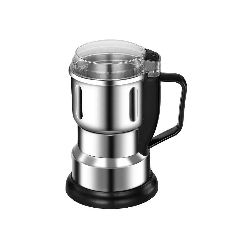 Portable Electric Coffee Grinder Multipurpose Stainless Steel Spice Grinder Compact Household Mill 6