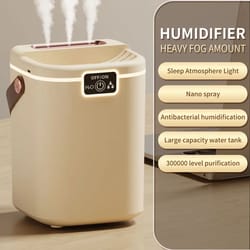three-nozzle desktop humidifier with night light – 2 l large-capacity usb humidifier with adjustable mist