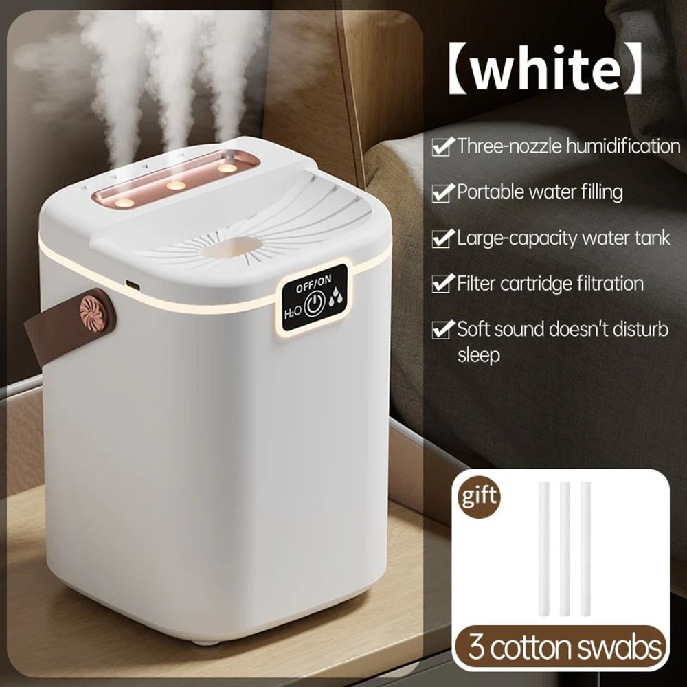 ThreeNozzle Desktop Humidifier With Night Light 2 L LargeCapacity USB Humidifier With Adjustable M 6