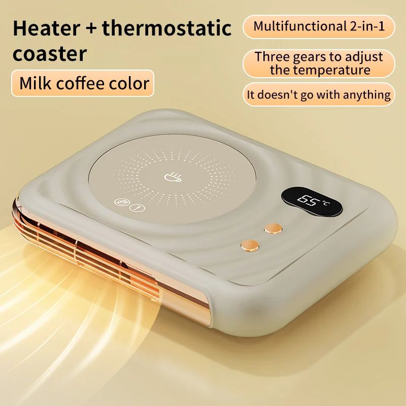 Electric Cup Warmer With Thermostatic Heating 3Speed Adjustable Coffee Mug Warmer Coaster For Tea 6