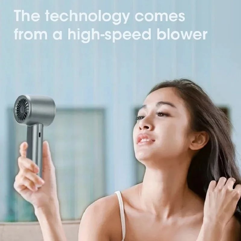 UltraQuiet Handheld Fan USB Rechargeable Mini Personal Fan HighSpeed Portable Fan With 120 Gears 5