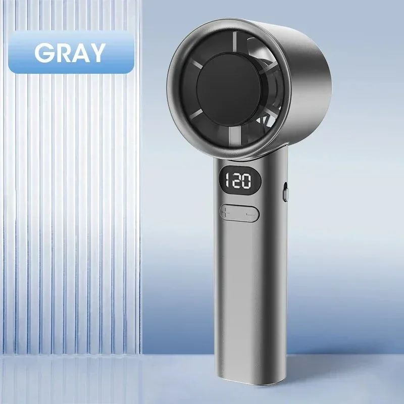 UltraQuiet Handheld Fan USB Rechargeable Mini Personal Fan HighSpeed Portable Fan With 120 Gears 8