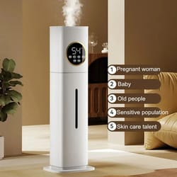standing electric humidifier with remote control – large-capacity aromatherapy mist maker & air purifier