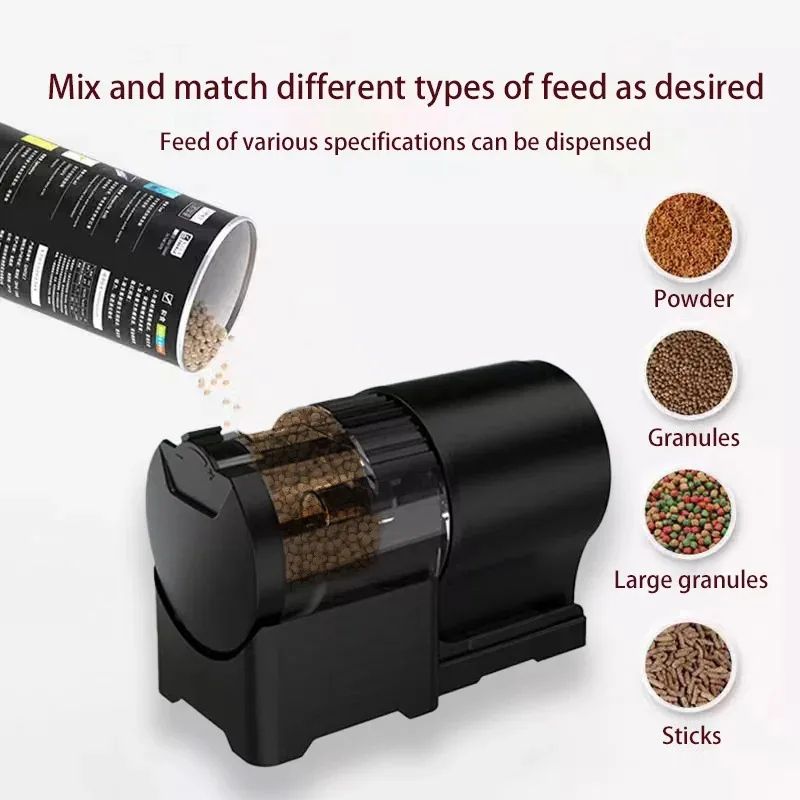Automatic Fish Feeder With Timer 100 Ml Fish Tank Food Dispenser For Fish Turtles 1