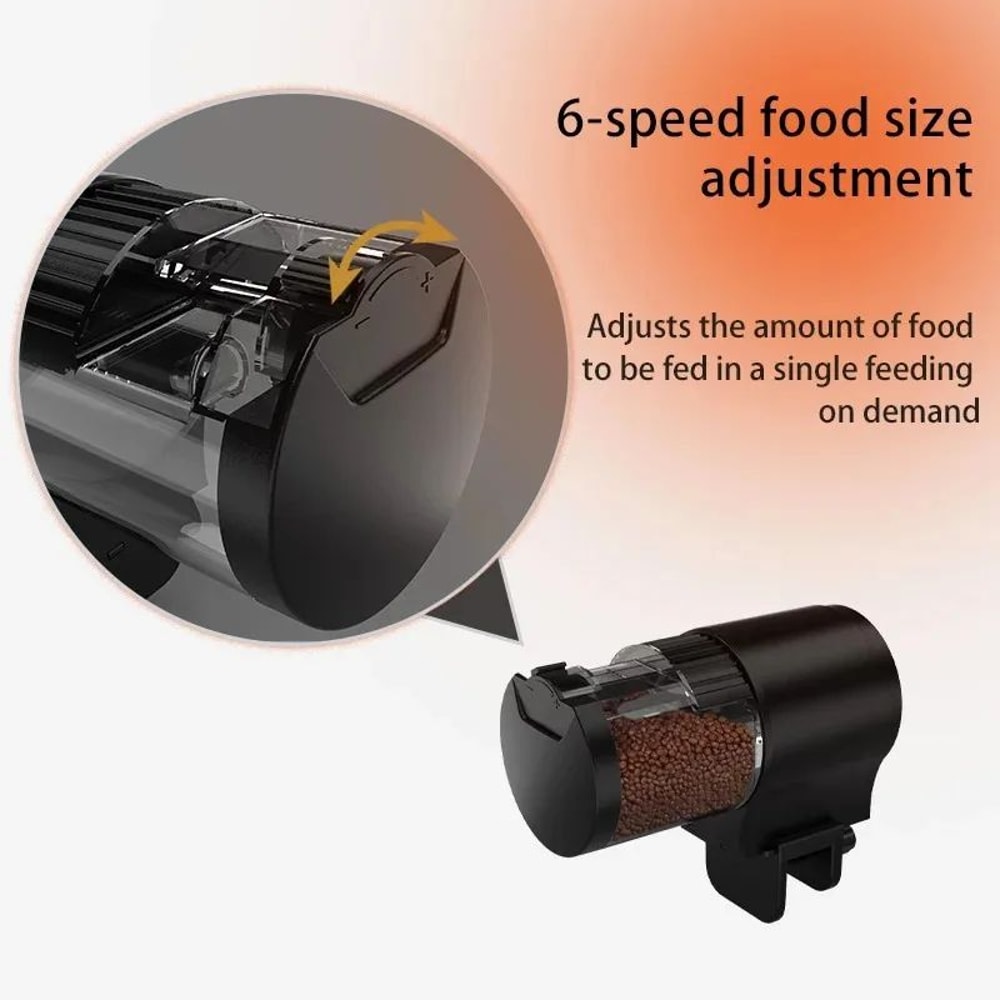 Automatic Fish Feeder With Timer 100 Ml Fish Tank Food Dispenser For Fish Turtles 2